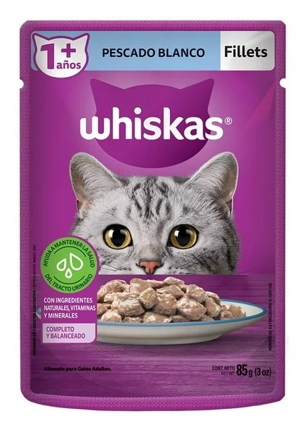 Whiskas Alimento Húmedo Pescado Blanco